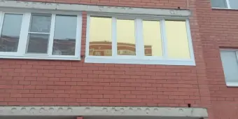 Теплое остекление с тонировкой