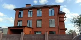 Остекление коттеджа ламинированные окна VEKA 